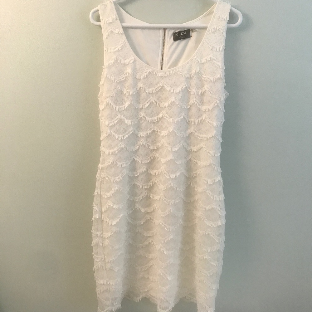 Guess sleeveless white dress